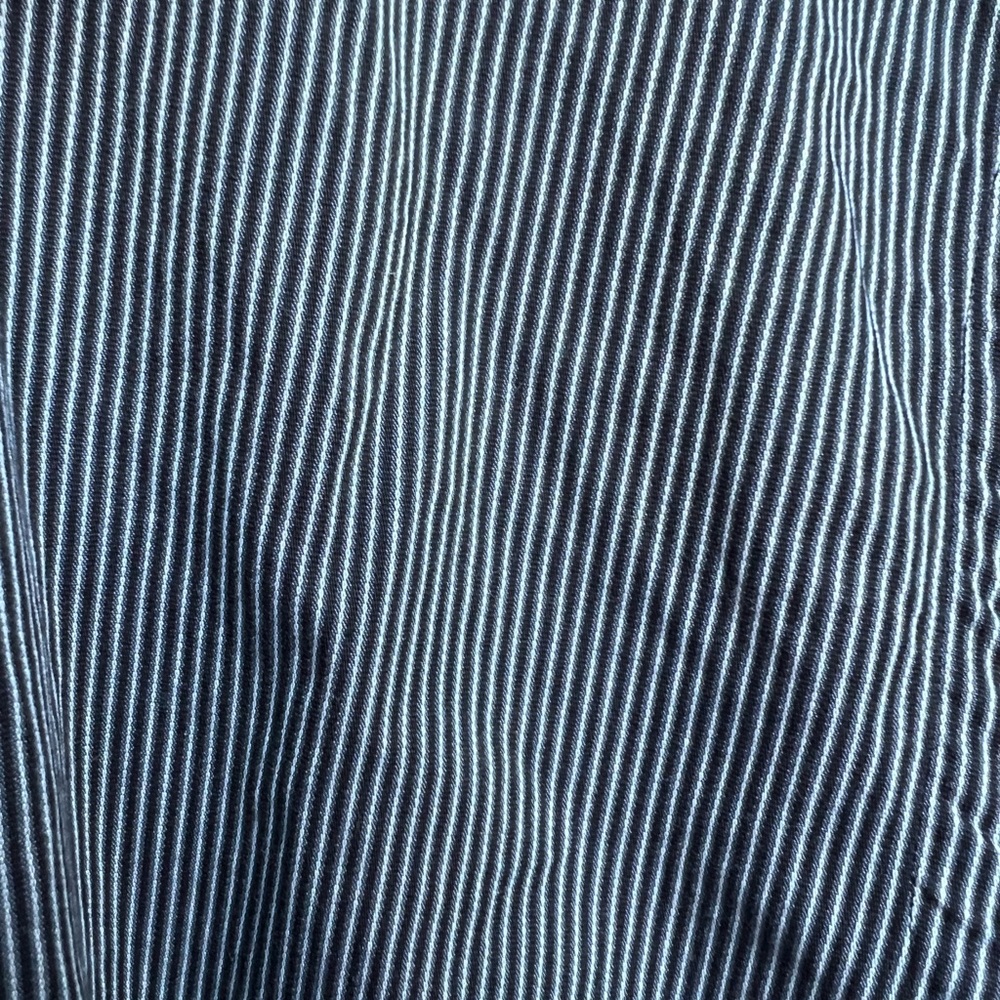 White Collared Striped Button Down Size S Women’s - image 2